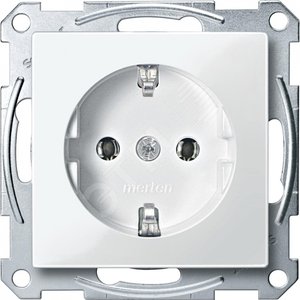 Механизм розетки с заземлением без шторок белый (MTN2301-0319) - Schneider Electric