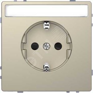 D-Life РОЗЕТКА 16А с з/к и полем для надписи, САХАРА , SD | MTN2302-6033 | Schneider Electric