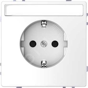 D-Life РОЗЕТКА 16А с з/к и полем для надписи, БЕЛ. ЛОТОС , SD | MTN2302-6035 | Schneider Electric