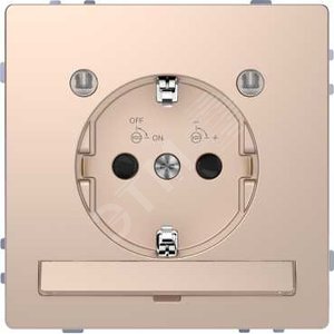 D-Life РОЗЕТКА 16А с з/к и LED модулем, ШАМПАНЬ , SD | MTN2304-6051 | Schneider Electric - Schneider Electric