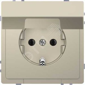 D-Life РОЗЕТКА 16А с з/к и крышкой IP20, САХАРА , SD | MTN2310-6033 | Schneider Electric - Schneider Electric