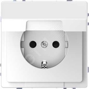 Розетка D-Life 16А с заземляющим контактом и      крышкой IP 20 белый лотос SD - Schneider Electric
