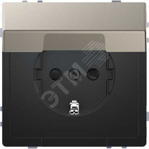 D-Life РОЗЕТКА 16А с з/к и крышкой IP20, НИКЕЛЬ , SD | MTN2310-6050 | Schneider Electric