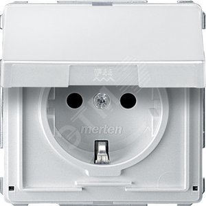 МЕХ. РОЗ.SCHUKO С КРЫШКОЙ С З/Ш,БЕЛЫЙ | MTN2310-7219 | Schneider Electric - Schneider Electric
