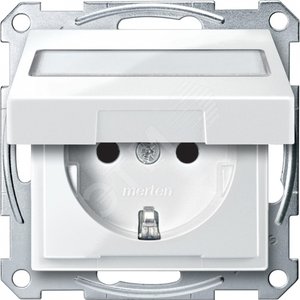 Механизм розетки Schuko с крышкой белый (MTN2312-0319) - Schneider Electric
