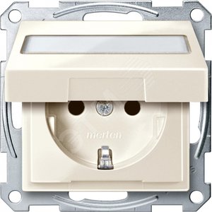 Механизм розетки Schuko с крышкой бежевый (MTN2312-0344) - Schneider Electric