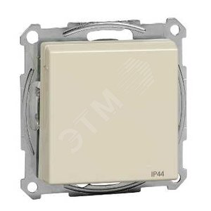 M-Trend Розетка с заземлением со шторками в рамку бежевая IP44 - Schneider Electric