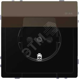 Розетка D-Life 16А с заземляющим контактом и      крышкой IP 44 мокко SD (MTN2314-6052) - Schneider Electric