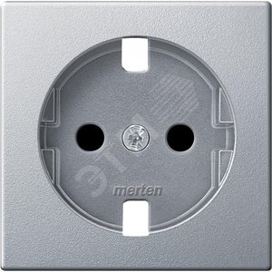 Центральная плата для механизмов розеток Schuko алюминий - Schneider Electric