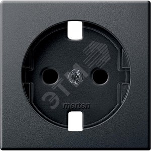 Центральная плата для механизмов розеток Schuko без устройств защиты антрацит (MTN2331-0414)
