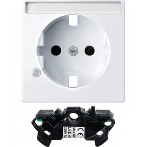 Ц.ПЛАТ.С П.Д/НАД.,М.ИНД.Л/РОЗ.SCHUKO А-Б | MTN2333-0325 | Schneider Electric - Schneider Electric