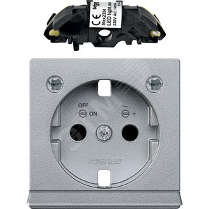 Ц.ПЛАТА С МОД.СВЕТ.ПОДСВ.Д/РОЗ.SCHUKO АЛ - Schneider Electric
