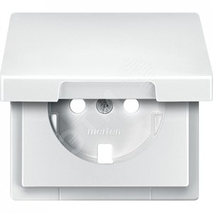 Центральная плата с крышкой для механизма розетки Schuko белый - Schneider Electric
