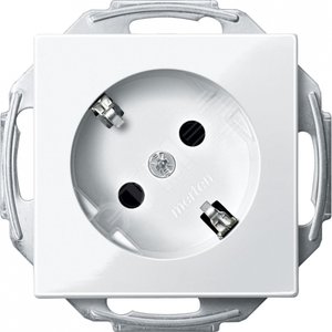 Механизм розетки Schuko 45гр. белый (MTN2370-0319) - Schneider Electric