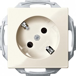 Механизм розетки Schuko 45гр. бежевый (MTN2370-0344)