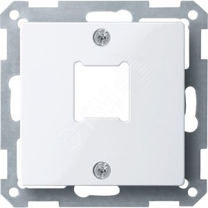 Центральная плата для розетки RJ11/RJ45 1 пост белый (MTN291525) - Schneider Electric