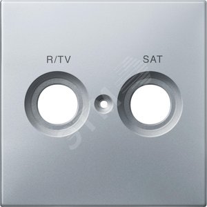 Центральная плата с маркировкой R/TV+SAT сталь - Schneider Electric
