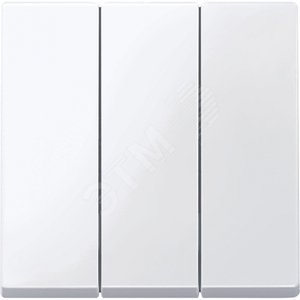 MERTEN 3-ая клавиша _накладка_акт.белый | MTN312625 | Schneider Electric