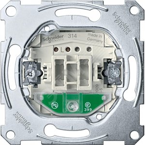 MERTEN Meх-м 1-кл. переключателя сх.6, 10A, с подсветкой QF | MTN3136-0000 | Schneider Electric - Schneider Electric