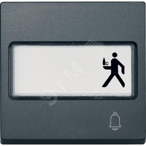 Клавиша с полем для надписи ЗВОНОК антрацит (MTN3365-0414) - Schneider Electric