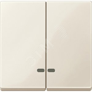 ДВЕ КЛАВИШИ С ОКОШ.Д/СВЕТ.ИНД.БЕЖЕВЫЙ | MTN3420-0344 | Schneider Electric - Schneider Electric