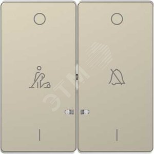 Клавиша двойная D-Life с линзой для LED модуля символ: звонок/горничная сахара SD - Schneider Electric