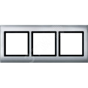 РАМКА AQUADESIGN 3 ПОСТА АЛЮМИНИЙ | MTN400360 | Schneider Electric - Schneider Electric