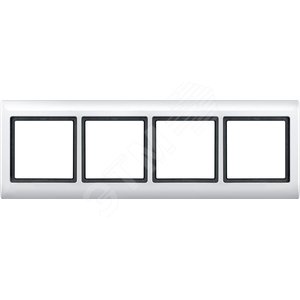Рамка 4 поста AQUADESIGN белый (MTN400419) - Schneider Electric