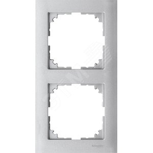 M-Pure Рамка 2 поста алюминий (MTN4020-3660) - Schneider Electric