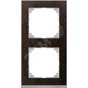 M-Pure Decor Рамка 2 поста венге/алюминий (MTN4020-3671) - Schneider Electric
