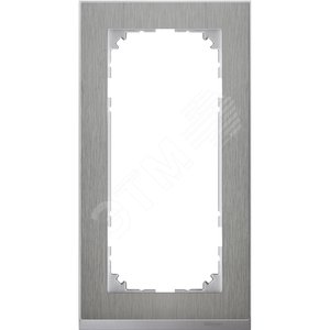 M-Pure Decor Рамка 2 поста без перегородки сталь/алюминий - Schneider Electric
