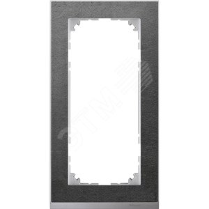 M-Pure Decor 2-постовая рамка без перегородки сланец/цвет алюминия - Schneider Electric