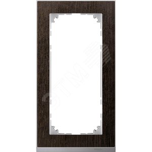 M-Pure Decor 2-постовая рамка без перегородки венге/цвет алюминия - Schneider Electric