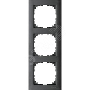 M-Pure Рамка 3 поста антрацит
