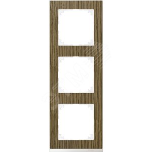 M-Pure Decor Рамка 3 поста дуб/бриллиантовый белый