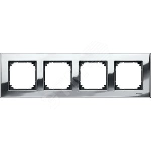 РАМКА МЕТАЛ.4-МЕСТНАЯ ХРОМ - Schneider Electric