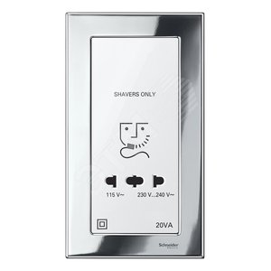 Рамка 2 поста металлическая без перегородки хром (MTN403839) - Schneider Electric