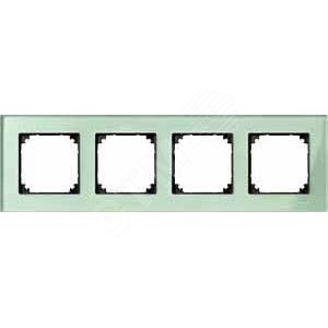 РАМККА СТЕКЛЯН.4-МЕСТНАЯ ИЗУМРУД | MTN404404 | Schneider Electric - Schneider Electric