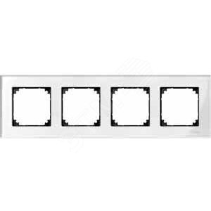 Рамка 4 поста стеклянная бриллиант (MTN404419) - Schneider Electric