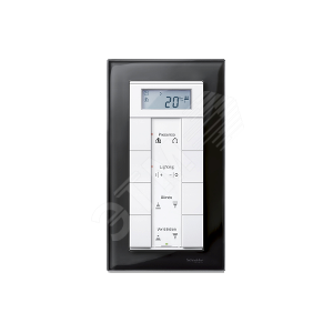 Merten Рамка 1 пост стекло черный оникс (MTN404803) - Schneider Electric