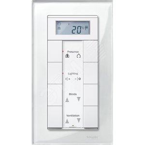 РАМКА СТЕКЛЯН.2-МЕСТНАЯ Б/ПЕРЕГ.БЕЛ.БРИЛ - Schneider Electric
