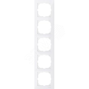 M-Pure 5-постовая рамка, полярно-белый | MTN4050-3619 | Schneider Electric - Schneider Electric