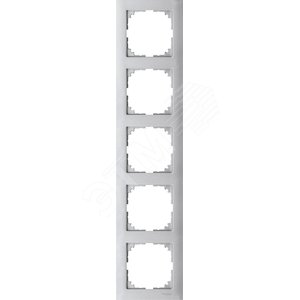 M-Pure 5-постовая рамка, цвет алюминия | MTN4050-3660 | Schneider Electric - Schneider Electric