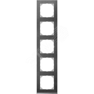 M-Pure D?cor 5-постовая рамка, сланец/цвет алюминия | MTN4050-3669 | Schneider Electric - Schneider Electric