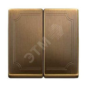 КЛАВИША X2, АНТИЧНАЯ ЛАТУНЬ | MTN412543 | Schneider Electric