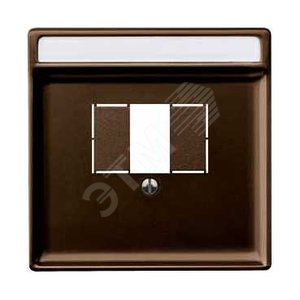 Накладка для TAE/аудио/USB SD коричневый пластик - Schneider Electric