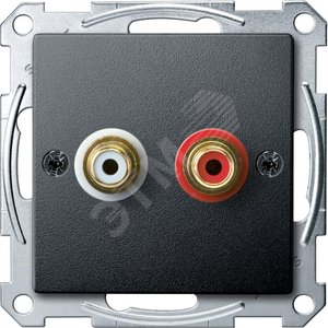 МЕХАНИЗМ АУДИО РОЗЕТКИ АНТРАЦИТ