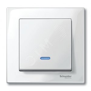 Клавиша 1шт с окошком для индикации белая