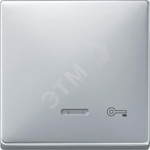 Клавиша с окошком для светоиндикатора КЛЮЧ алюминий - Schneider Electric