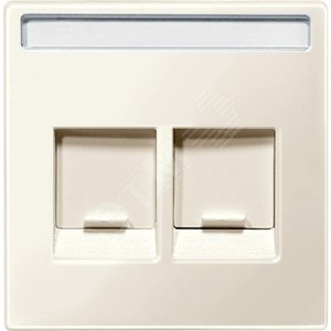 Центральная плата для модулей штепсельных разъемов 2 поста бежевый